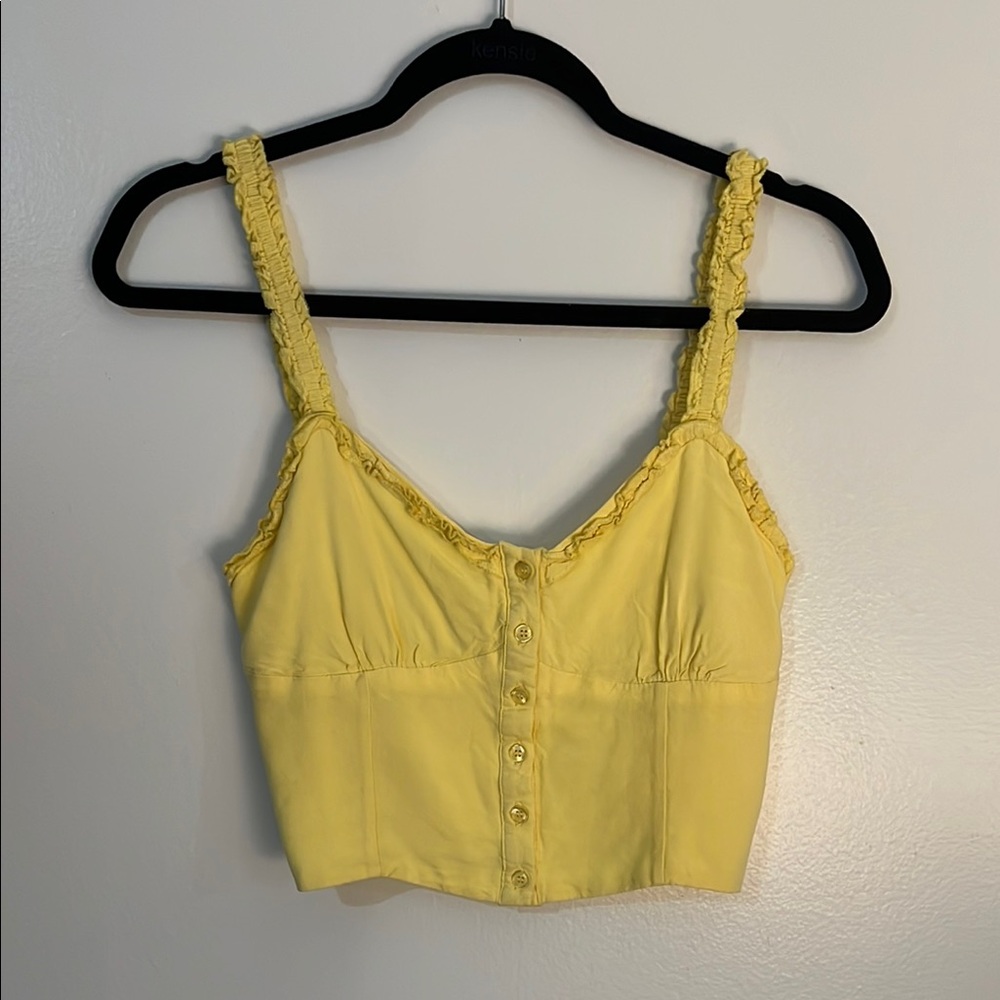 Lottie Moss Yellow Crop Top